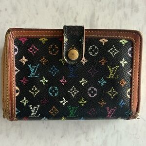 Louis Vuitton Multicolor Kiss Lock Wallet - Used